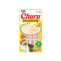 Churu sabor pollo con queso 4 tubos