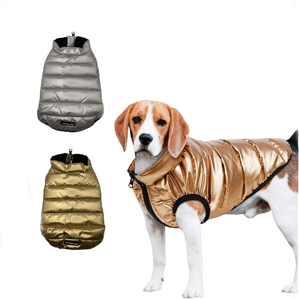 Parka metalizada acolchada talla 4XL