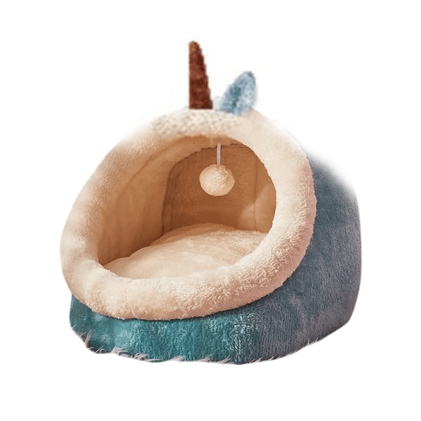 Cama cueva acolchada