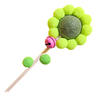 Varilla flor de catnip con cascabel 5