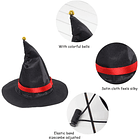 Disfraz de brujo gatos y perros pequeños talla L 3