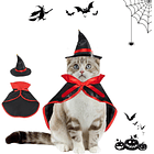 Disfraz de brujo gatos y perros pequeños talla L 2