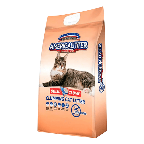 Arena Aglutinante America Litter Solid Clump 7 KG  1