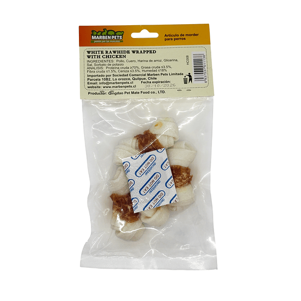 Huesos de cartílago envuelto en pollo 4 un 2