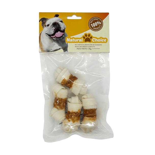 Huesos de cartílago envuelto en pollo 4 un 1