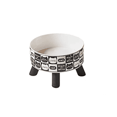 Plato alto con patas