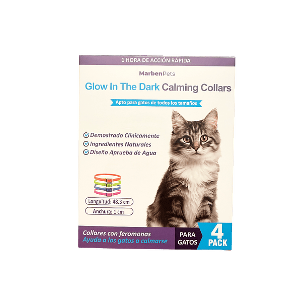 Collares calming fluorescente 4 un 1