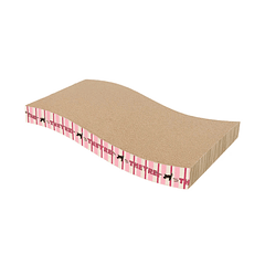 Rascador de cartón ondulado con catnip