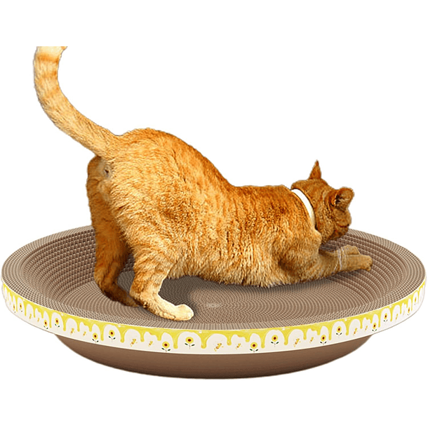Rascador de cartón bowl cuenco grande con catnip 3