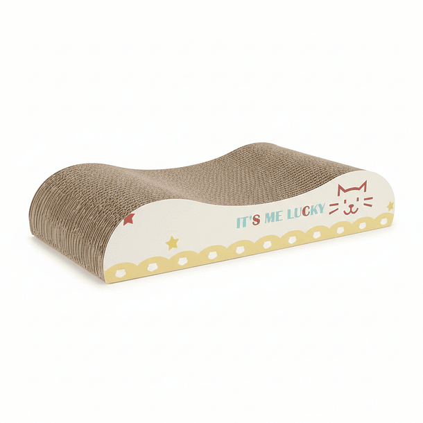 Rascador de cartón diseño sofá con catnip 1