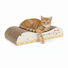 Rascador de cartón diseño sofá con catnip 2