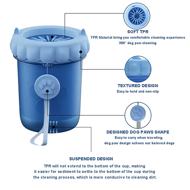Limpiador de patas de silicona 3