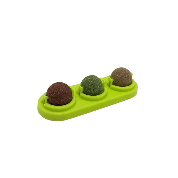 Bolas de catnip giratorias triple sabor 2