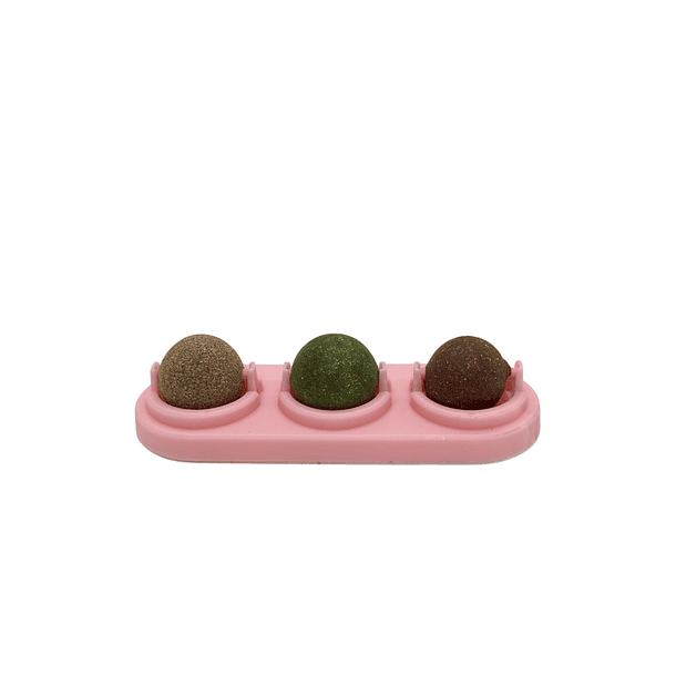Bolas de catnip giratorias triple sabor 4