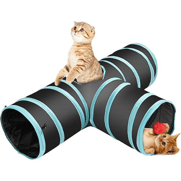 Túnel de tres salidas con juguete 2