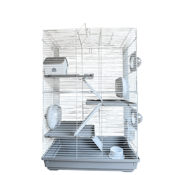 Jaula para hámster 3 niveles con accesorios 2