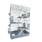 Jaula para hámster 3 niveles con accesorios 4