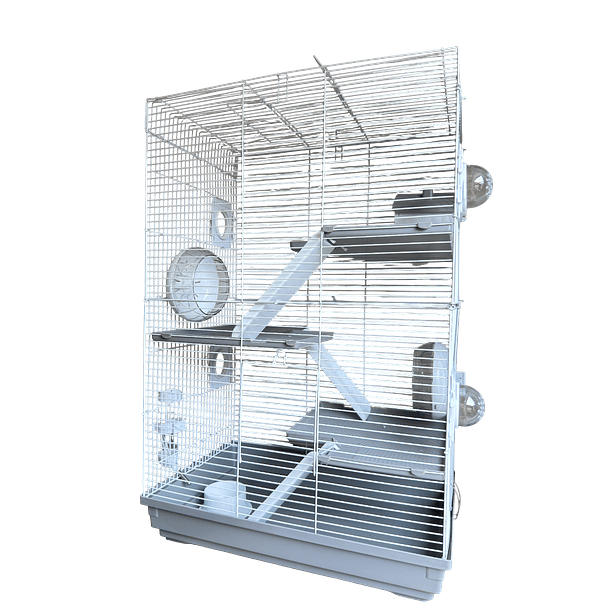 Jaula para hámster 3 niveles con accesorios 5