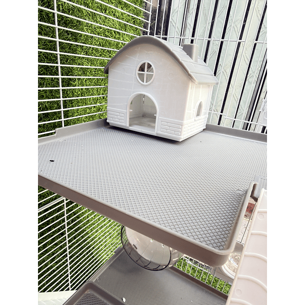 Jaula para hámster 3 niveles con accesorios 6