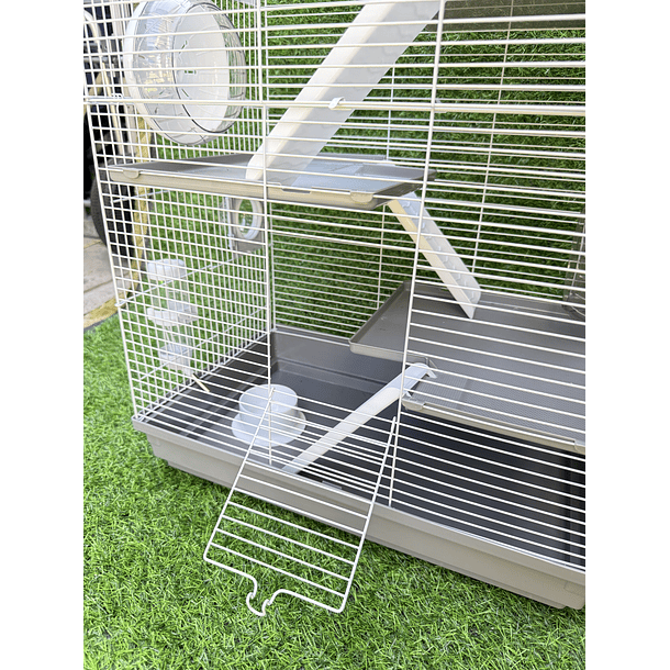 Jaula para hámster 3 niveles con accesorios 8