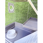 Jaula para hámster 3 niveles con accesorios 9