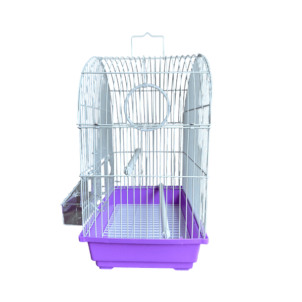 Jaula para aves techo oval con accesorios 3