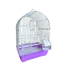 Jaula para aves techo oval con accesorios 2