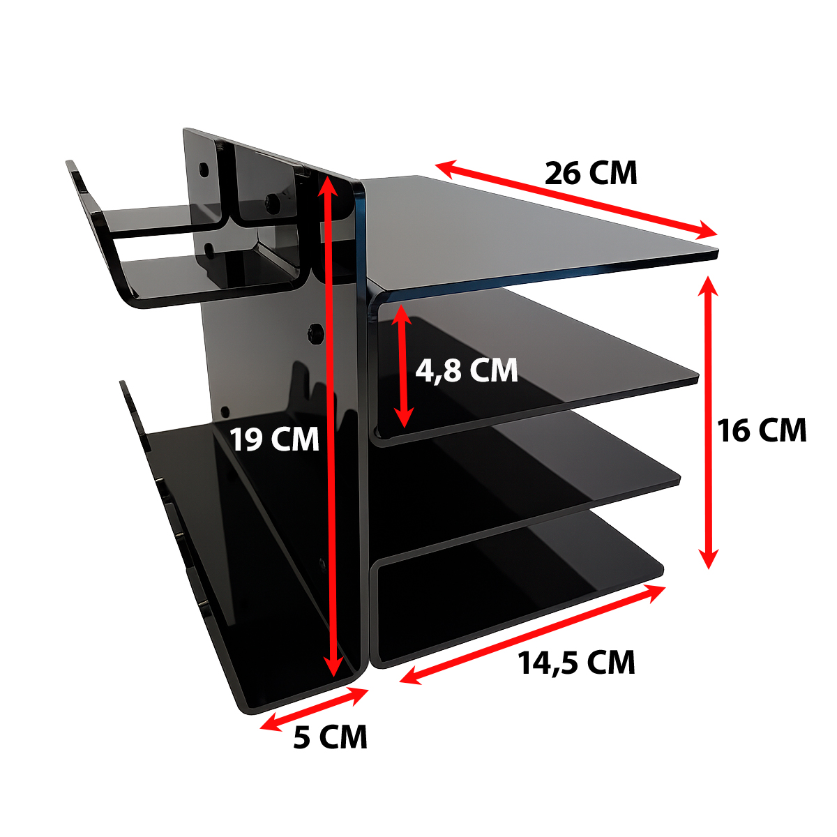 Organizador de Escritorio Dragster Vault Black 4
