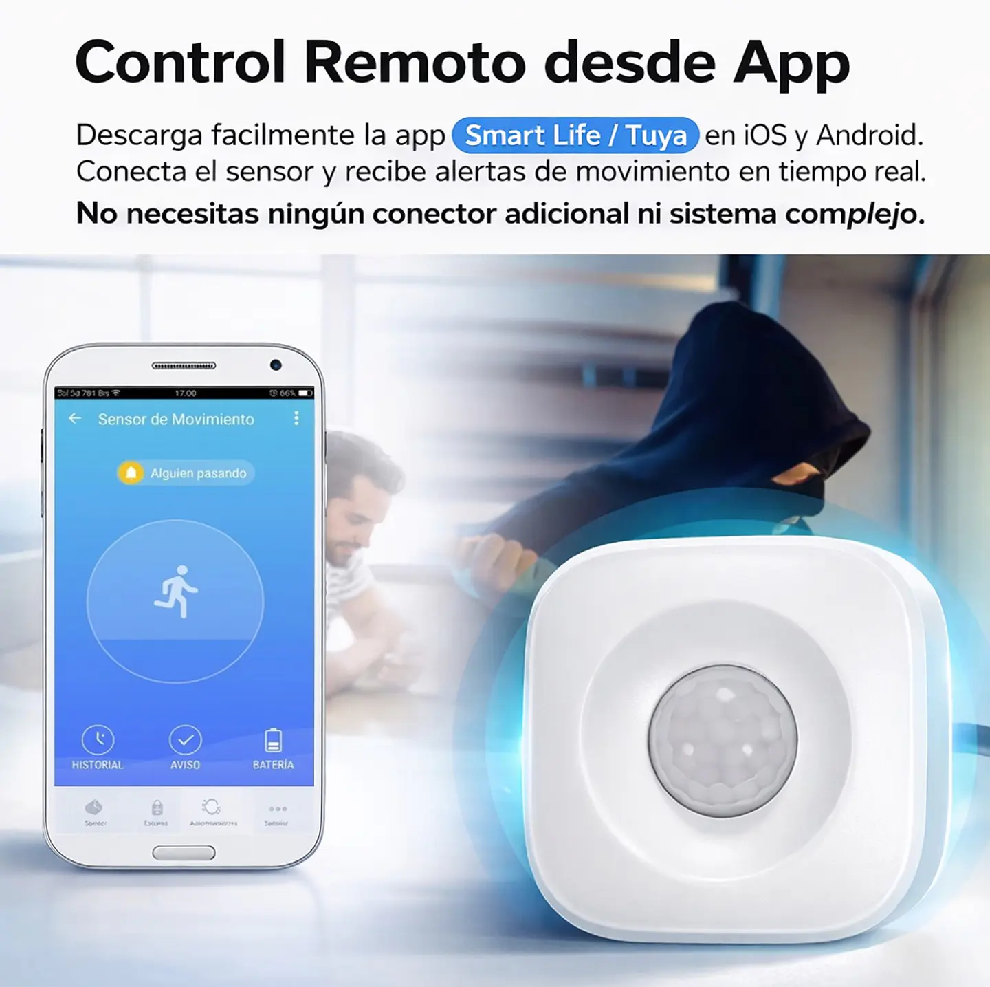 Sensor de Movimiento Inteligente WiFi 2