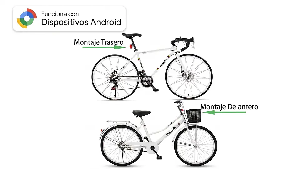 Reflector de Bicicleta con Localizador Oculto Android 5