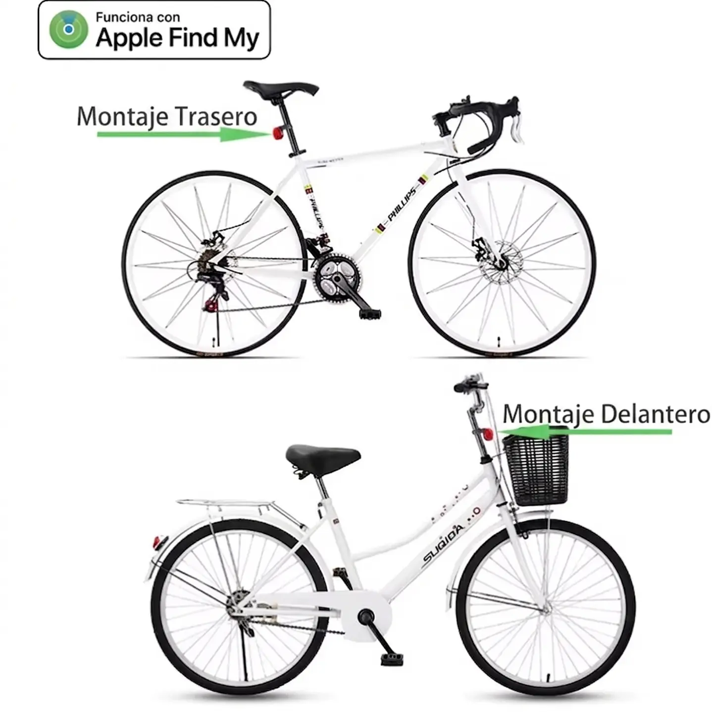 Reflector de Bicicleta con Localizador Oculto Apple 4