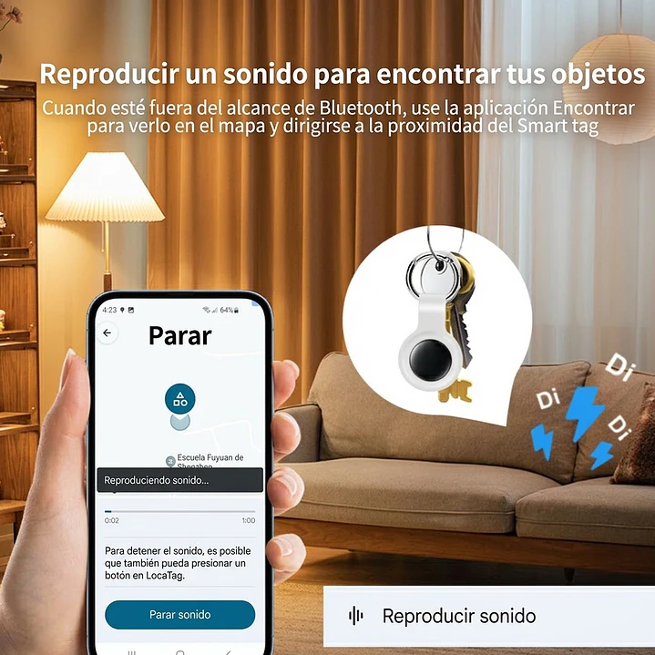 Combo 3 Localizadores de Rastreo Global Compatibles con Apple 12