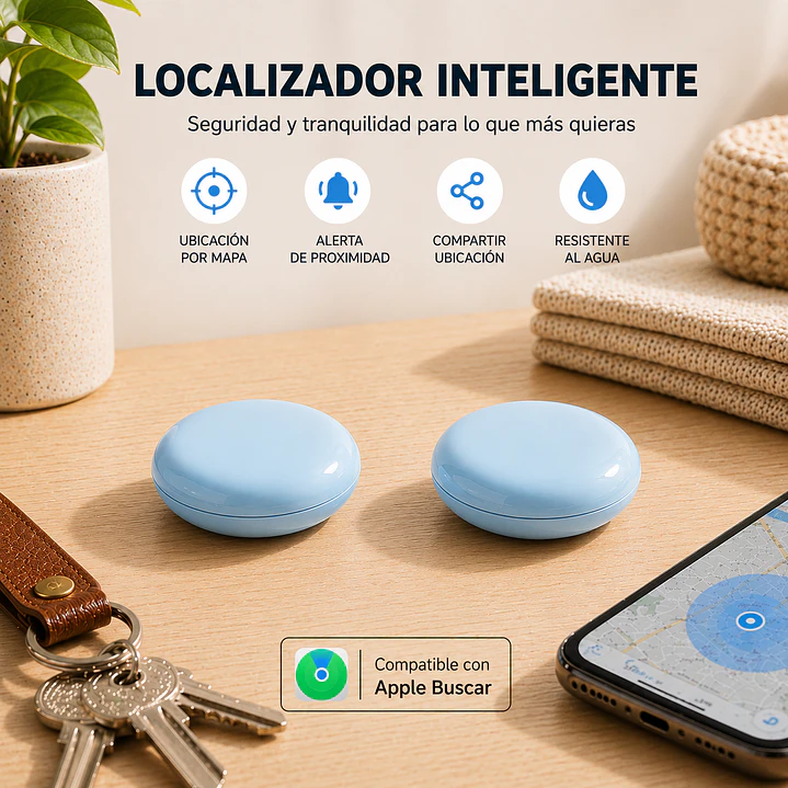 Combo 2 Localizadores de Rastreo Global compatibles con Apple 8