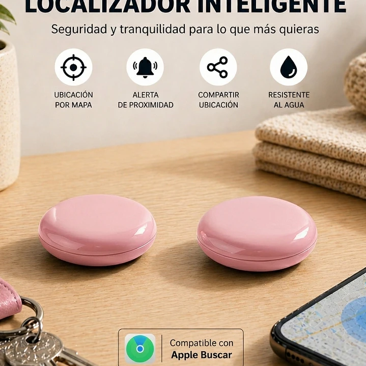 Combo 2 Localizadores de Rastreo Global compatibles con Apple 10