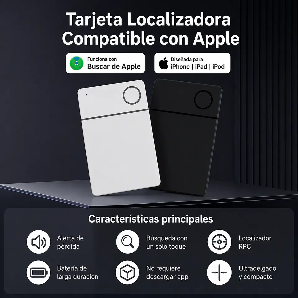 Tarjeta Localizadora de Rastreo Global Compatible con Apple 5
