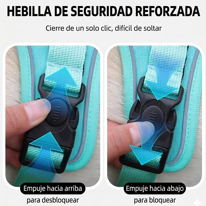 Arnés Reflectante para Perros con Localizador Android 12