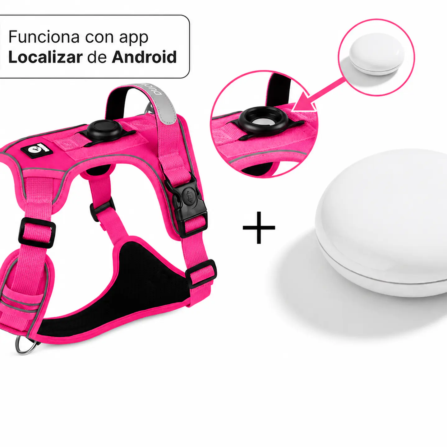Arnés Reflectante para Perros con Localizador Android 6