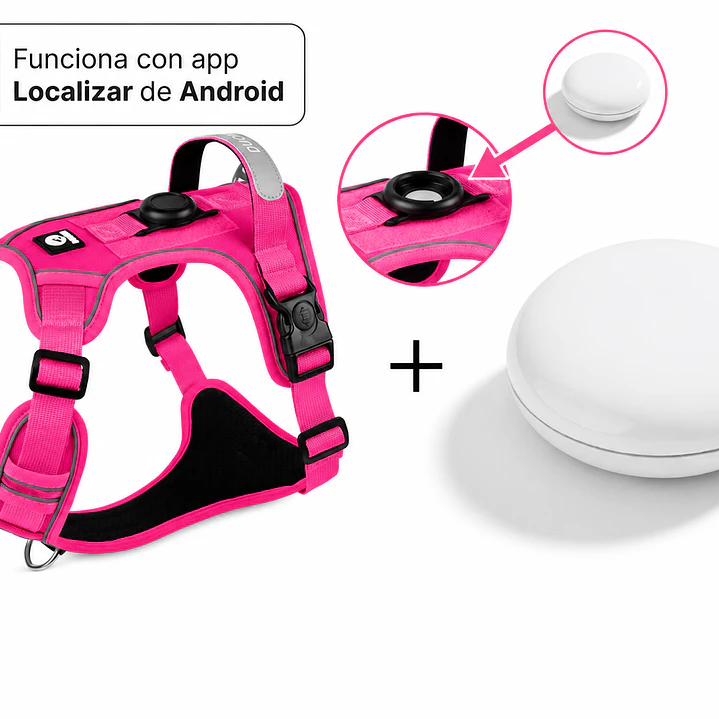 Arnés Reflectante para Perros con Localizador Android 6