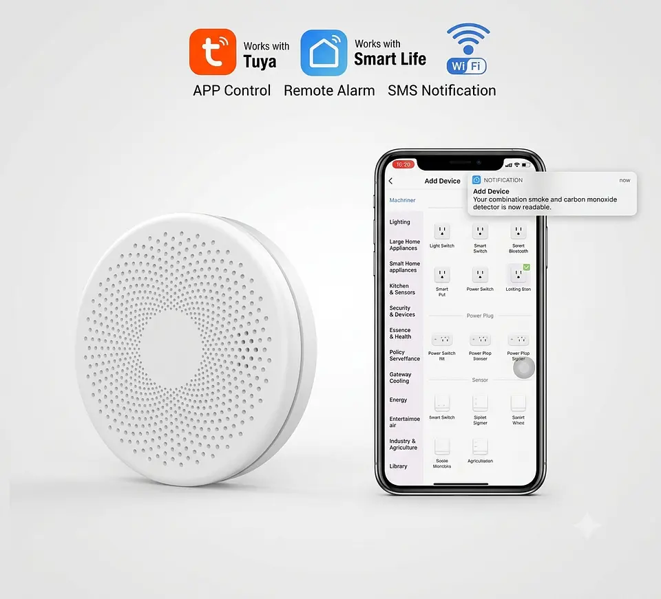 Sensor de Humo Inteligente WiFi 2