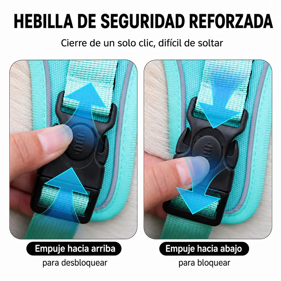 Arnés Reflectante para Perros con Localizador Android 6