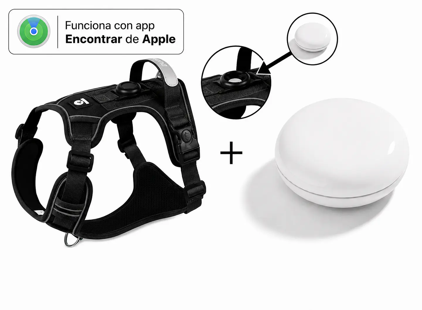 Arnés Reflectante para Perros con Localizador Apple 5