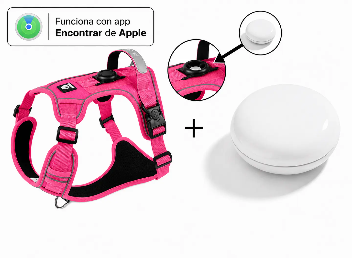Arnés Reflectante para Perros con Localizador Apple 7