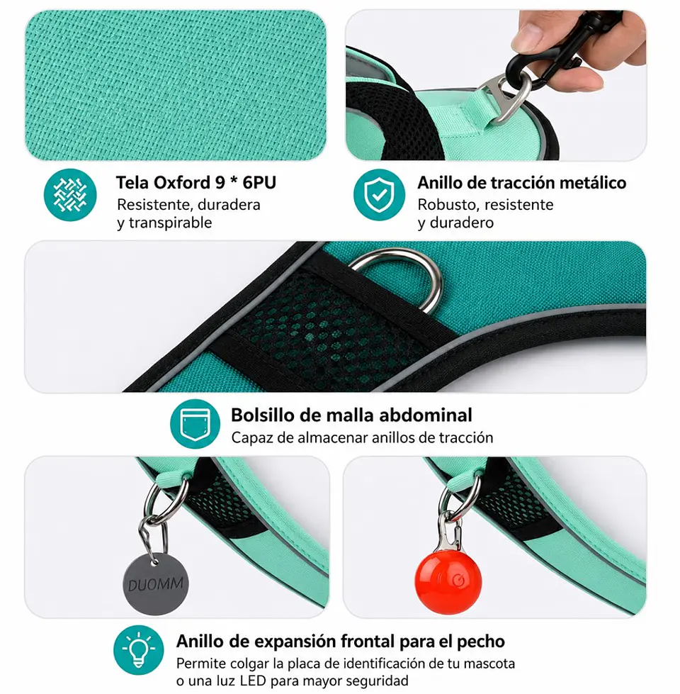 Arnés Reflectante para Perros con Localizador Apple 11