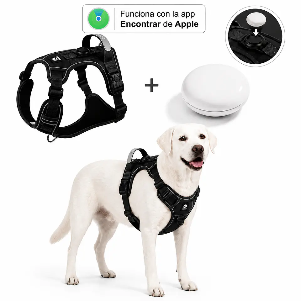 Arnés Reflectante para Perros con Localizador Apple 1