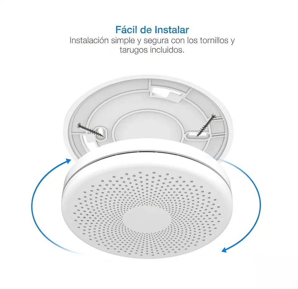 Detector Inteligente de Humo y Monóxido de Carbono WiFi 8