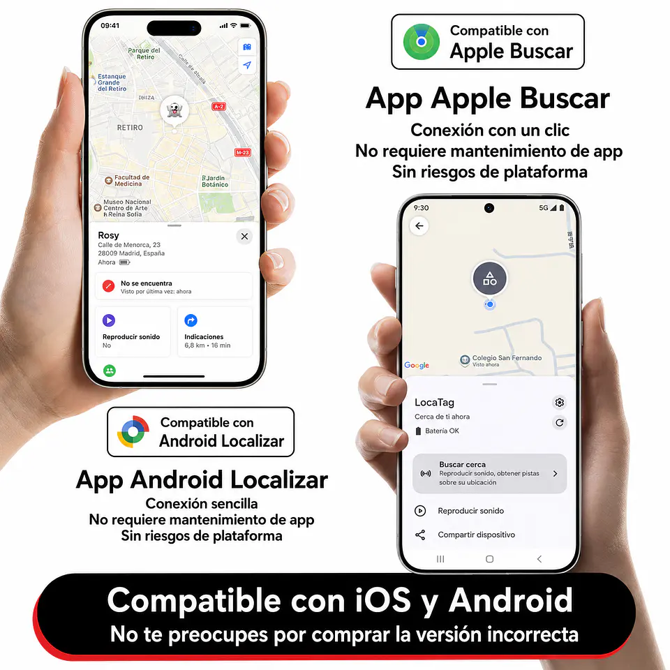 Tarjeta Localizadora Dual Android y Apple 2