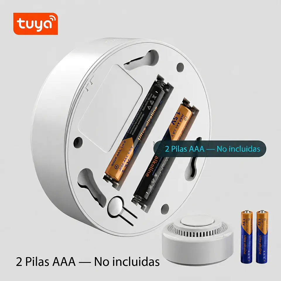 Sensor de Humo Inteligente WiFi + Zigbee 4