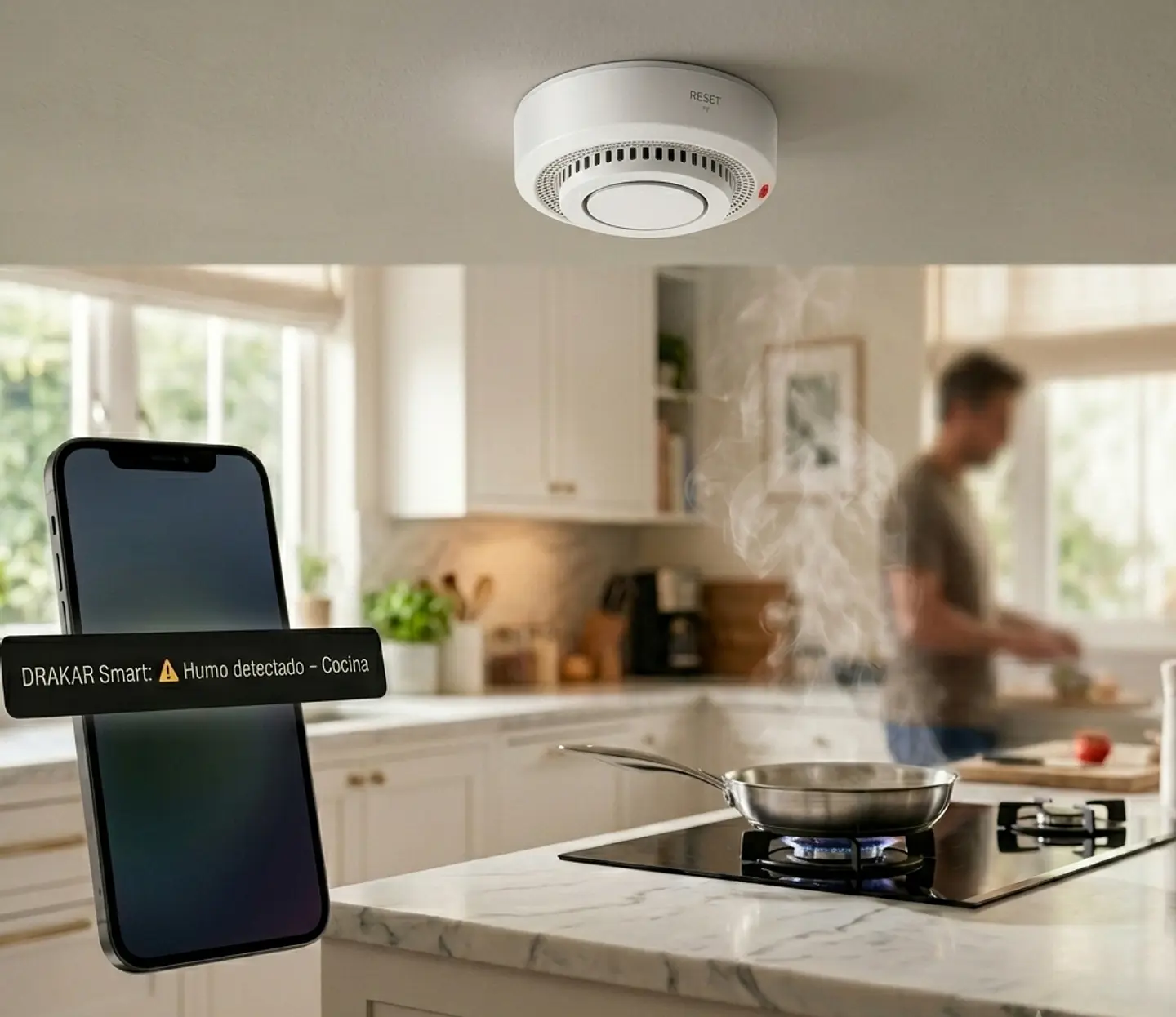Sensor de Humo Inteligente WIFI + Zigbee 6