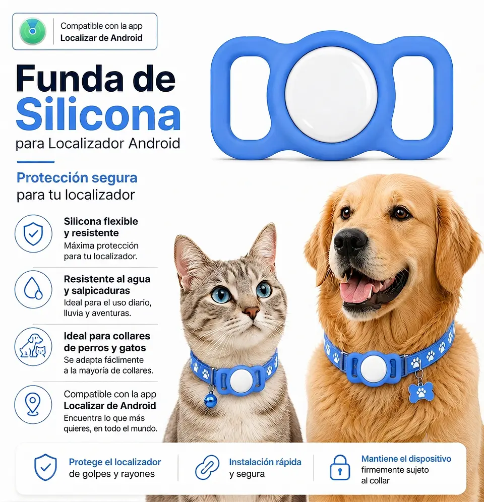 Funda de Silicona para Collar con Localizador Compatible con Apple 3