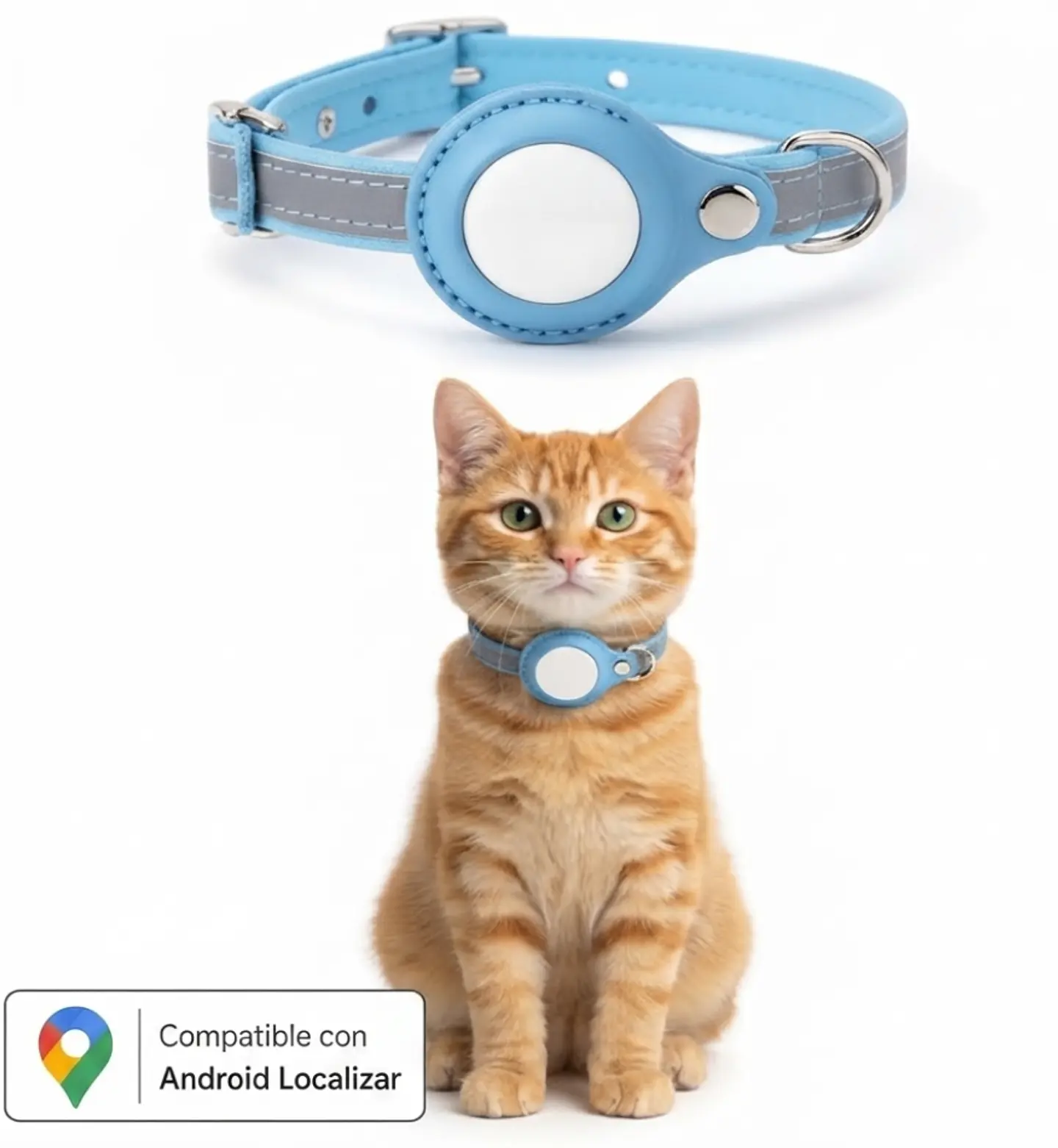 Collar de Gato con Localizador de Rastreo Global Android 1